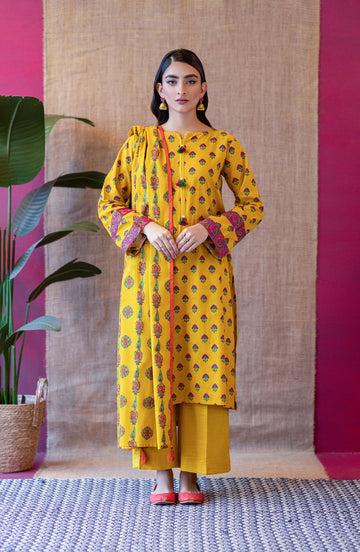 Orient OTL 22 239 Yellow Khaddar Myreen Winter Collection 2022 Online Shopping
